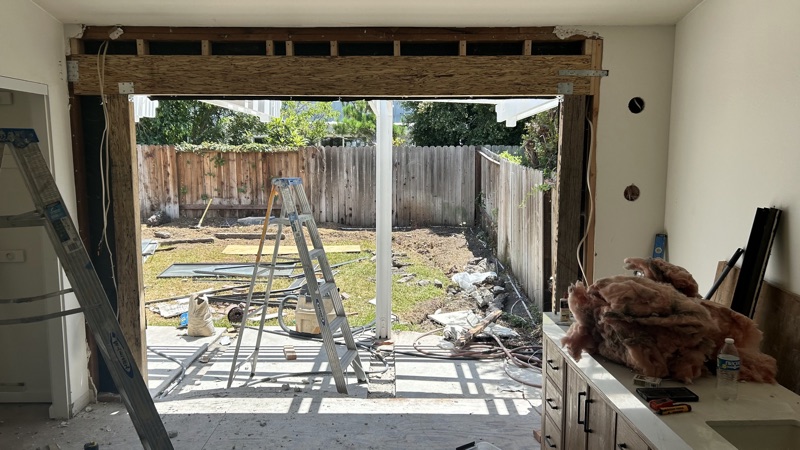 Wall opened